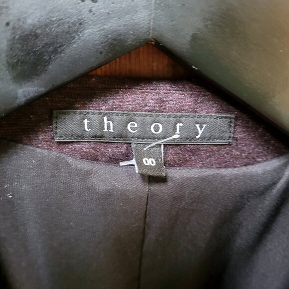 Theory Wool-Angora Galen Blazer, sz 00 - Picture 10 of 13